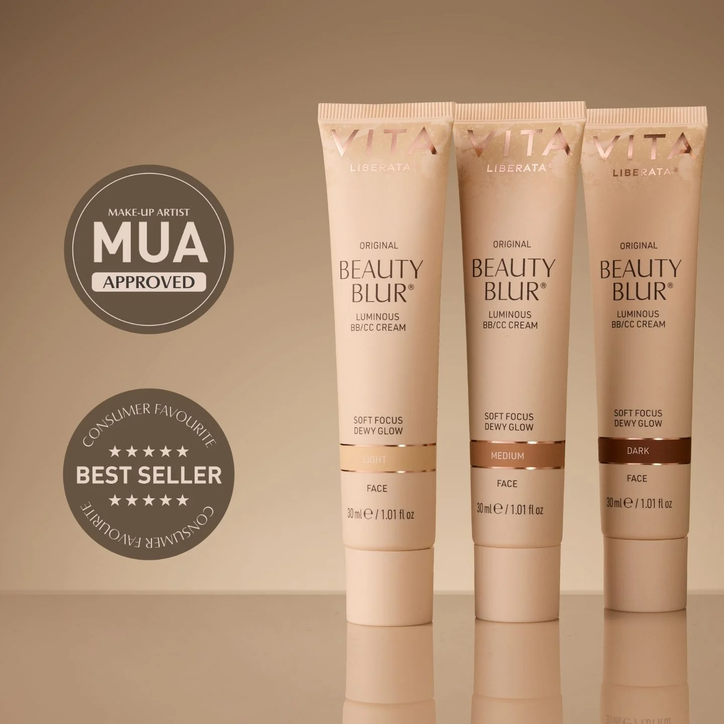 BEAUTY BLUR & FACE BRUSH SET: MEDIUM - Image 3